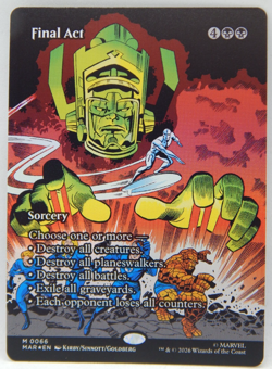MTG TCG Marvel Universe Eternal-Legal: Borderless Foil 0066 - FINAL ACT - Image 1