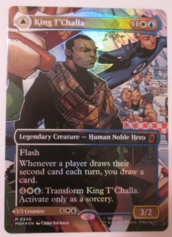 King T'Challa Black Panther, Hope Enduring (0346) - Borderless MTG - FOIL NM - Image 1