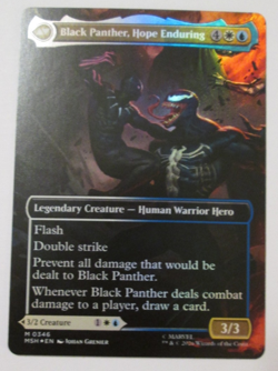 King T'Challa Black Panther, Hope Enduring (0346) - Borderless MTG - FOIL NM - Image 2