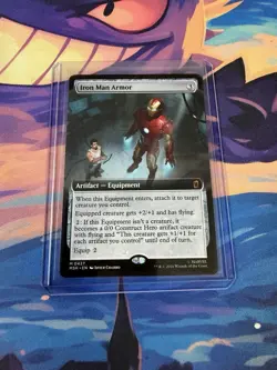 Iron Man Armor (Extended Art) - 427 - MSH - NM - MTG Magic the Gathering - Image 1