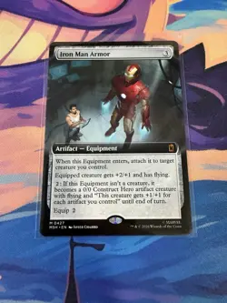 Iron Man Armor (Extended Art) - 427 - MSH - NM - MTG Magic the Gathering - Image 2