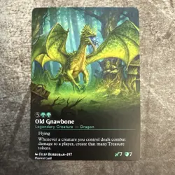 Old Gnawbone - Custom Art MTG Magic The Gathering Playtest Card - Image 1