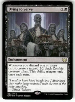 Dying to Serve 109 Rare Innistrad: Crimson Vow Magic: The Gathering Near Mint - Image 1