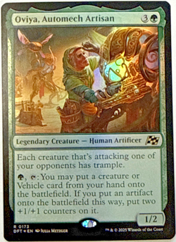 Oviya Automech Artisan Aetherdrift #173 Magic The Gathering Rare Foil NM-Mint - Image 1