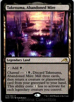 Takenuma, Abandoned Mire - NM - Kamigawa: Neon Dynasty 278 Magic: The Gathering - Image 1