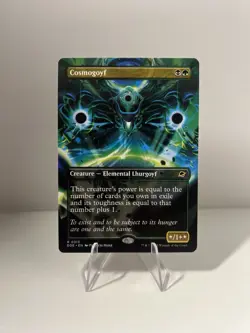 MtG EoE Cosmogoyf #313 Borderless Non-Foil - Image 1