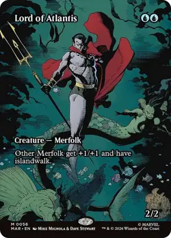Lord of Atlantis Borderless Marvel Super Heroes NM MTG - Image 1