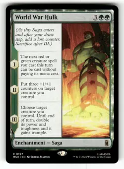 World War Hulk 197 Rare Marvel Super Heroes Magic: The Gathering Near Mint - Image 1