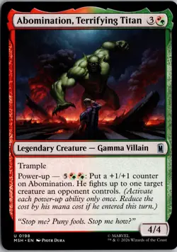 Abomination, Terrifying Titan 198 Marvel Super Heroes Magic: The Gathering NM - Image 1