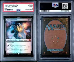 2025 MTG MARVEL'S SPIDER-MAN #0066 THE SOUL STONE PSA 9 Foil - Image 5