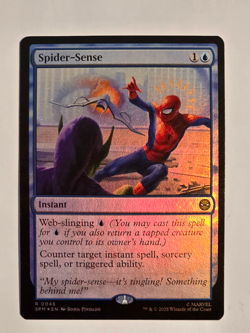 Spider-Sense R0046 Foil Marvel's Spider-Man Magic the Gathering NM - Image 1
