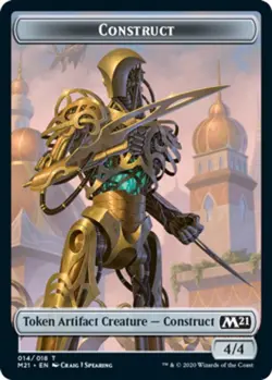 Construct Token Light Play, English Magic the Gathering MTG Core Set 2021 - Image 1