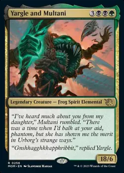 1x Yargle and Multani Light Play, English March of the Machine MTG Magic - Image 1