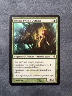 Melira, Sylvok Outcast 115 Rare New Phyrexia Magic: The Gathering Lightly Played - Image 1