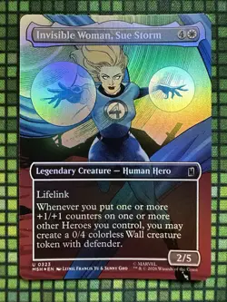MTG Invisible Woman, Sue Storm #0323 Foil Bord. U Marvel Super Heroes (MSH) - Image 2