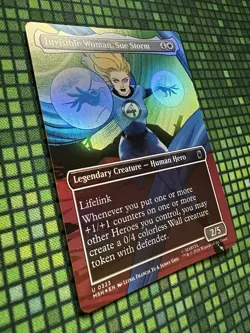 MTG Invisible Woman, Sue Storm #0323 Foil Bord. U Marvel Super Heroes (MSH) - Image 3