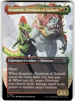 Itzquinth, Firstborn of Gishath (Borderless) The Lost Caverns of Ixalan MTG - Image 1