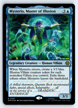 Mysterio, Master of Illusion 37 Marvel's Spider-Man Magic: The Gathering Foil NM - Image 1