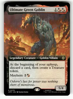 Ultimate Green Goblin (Ext. Art) 276 Marvel's Spider-Man Magic: The Gathering NM - Image 1