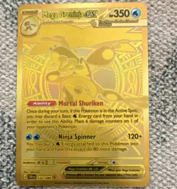 Pokemon TCG Mega Greninja EX 122/086 Crimson Invasion Full Art Foil SR ENG - Image 1