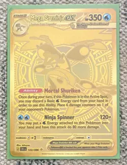 Pokemon TCG Mega Greninja EX 122/086 Crimson Invasion Full Art Foil SR ENG - Image 3