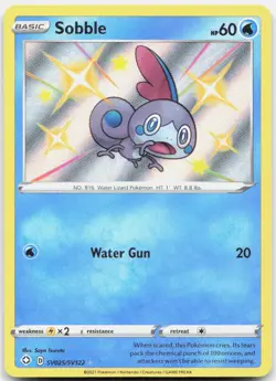 Pokemon TCG Sobble Shining Fates: Shiny Vault Shiny Holo Rare SV025/SV122 Holo - Image 1