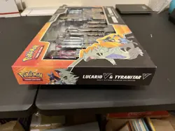 Pokemon Lucario V & Tyranitar V Heavy Hitters Premium Collection Box 14 Boosters - Image 4