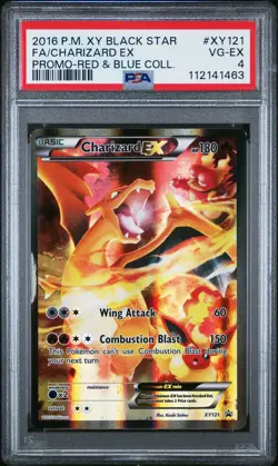 2016 POKEMON XY BLACK STAR PROMO CHARIZARD EX #XY121 HOLO PSA 4 VG #112141463 - Image 1