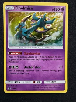 Dhelmise Sun & Moon SM53 Holo Black Star Promo English Pokemon Card TCG - Image 1