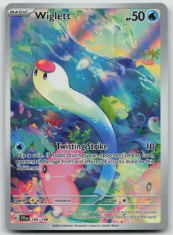 Pokemon TCG - Wiglett - 206/198 - Illustration Rare - S & V Base Set - NM - Image 1