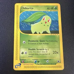 Chikorita 99/165 - Expedition WOTC 2002 Pokemon Card TCG - LP - Image 1