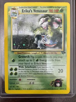Pokemon TCG Erika's Venusaur Holo Rare Gym Challenge 4/132 NM Condition - Image 1