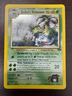 Pokemon TCG Erika's Venusaur Holo Rare Gym Challenge 4/132 NM Condition - Image 2