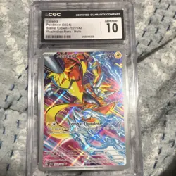 The Pokemon Company CGC 10 Zeraora 151/142 SV07 Stellar Crown IR Holo - Image 1
