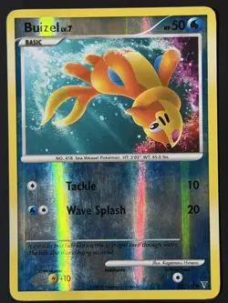 Buizel 92/147 Supreme Victors Pokemon Card Reverse Holo Common Lightly Played LP - Image 2