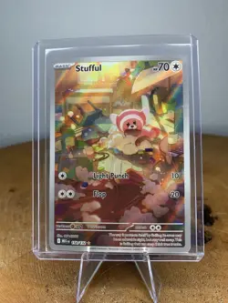 Pokemon Stufful Illustration Rare Holo Me01 Mega Evolution 154/132 70 HP Card - Image 1