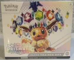 Pokemon TCG Scarlet & Violet Prismatic Evolutions Elite Trainer Box Eevee Promo - Image 1