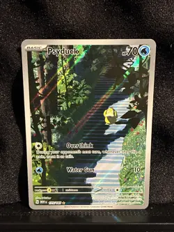 Pokemon TCG Psyduck 175/165 SV 151 Illustration Rare Holo English - Image 1
