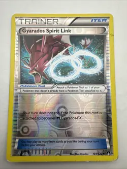 Gyarados Spirit Link 101/122 XY Breakpoint Reverse Holo ENGLISH Pokemon TCG LP - Image 1