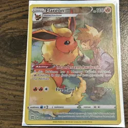 Flareon TG01/TG30 Holo Brilliant Stars Trainer Gallery Pokemon NM/M - Image 3