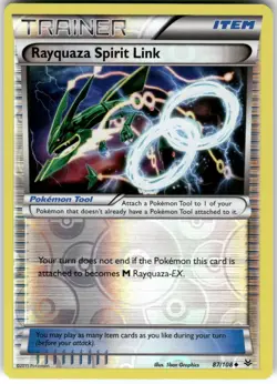 Rayquaza Spirit Link 87/108 Uncommon Roaring Skies Pokemon Reverse Holo MP - Image 1