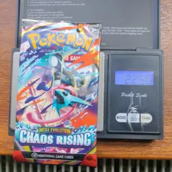 Pokemon Tcg Mega Evolution chaos rising Heavy 22.50g Booster Pack New Sealed - Image 1
