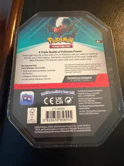 Pokemon TCG Triple Whammy Tin Factory Sealed (Darkrai Promo) - Image 5