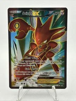 Pokemon TCG Scizor EX (Full Art) 119/122 Breakpoint Holo - LP Excellent Card - Image 1
