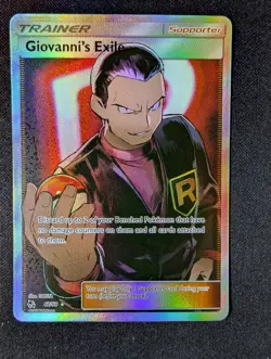 Pokemon Hidden Fates #67/68 Giovanni's Exile (Full Art) NM - Image 1