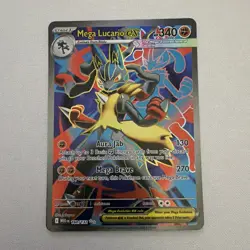 Mega Lucario EX 160/132 Mega Evolution Holo Ultra Rare - Image 1