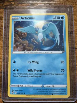 Pokemon TCG Articuno 036/195 Silver Tempest 2022 Cosmos Holo HD GALAXY SWIRL NM - Image 2