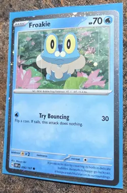 Pokemon Froakie (Cosmos Holo SWIRL) Promo 056/197 VLP - Image 1