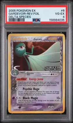 2005 POKEMON EX DELTA SPECIES #6 GARDEVOIR-REVERSE FOIL PSA 4 - Image 1