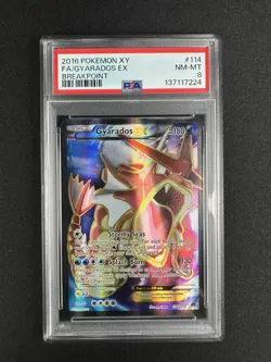 2016 Pokemon XY Breakpoint Gyarados EX Full Art #114/122 PSA 8 - Image 3